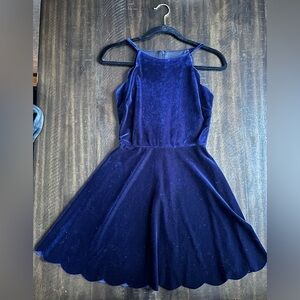 AQUA brand velvet dress